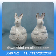 Easter decoration lovely ceramic rabbit figurine